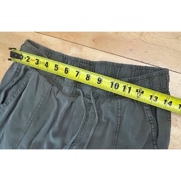 Thread & Supply Flowy Tencel Joggers Army Green Lightweight Size Small - Picture 4 of 8